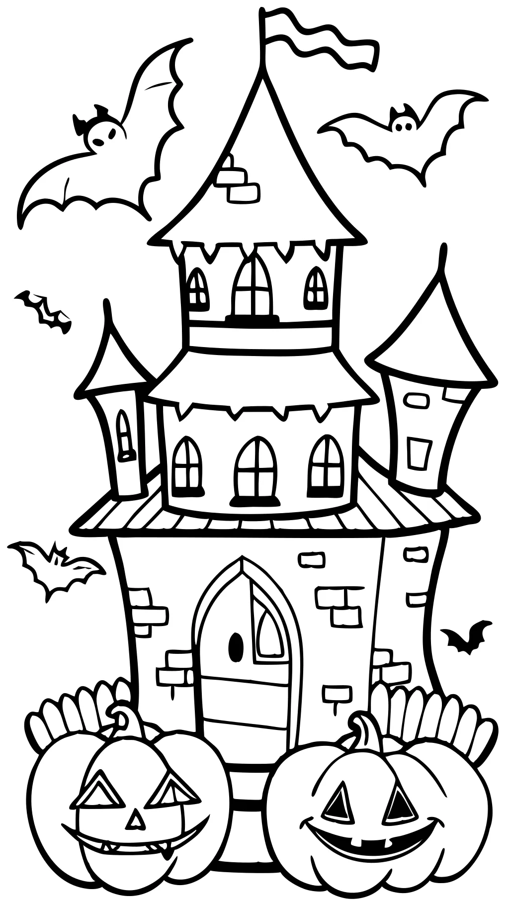 coloriages d’Halloween pleine grandeur